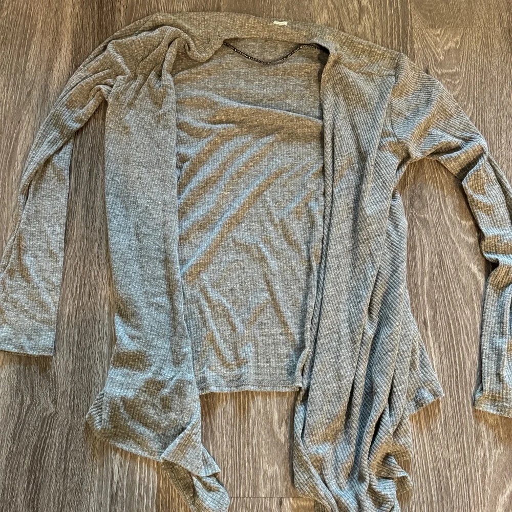 Thin Gray Cardigan - Picture 1 of 6
